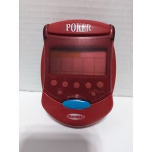 Vintage Radica Flip Top Handheld Hand Held Poker Game 2001 Travel WORKING